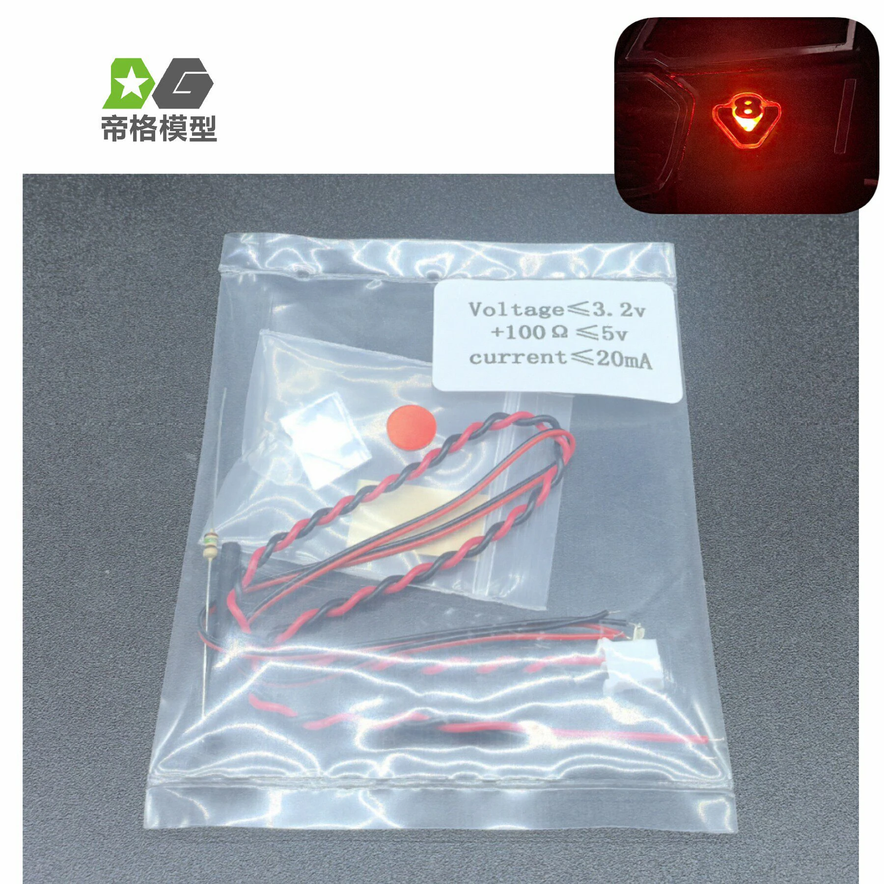 LED-Lufteinlassabdeckung mit Leuchtlogo V8 für 1/14 Tamiya RC Truck für Scania 770S 56379 R620 56368 R470 R730 56371 Autoteile – Detail 4