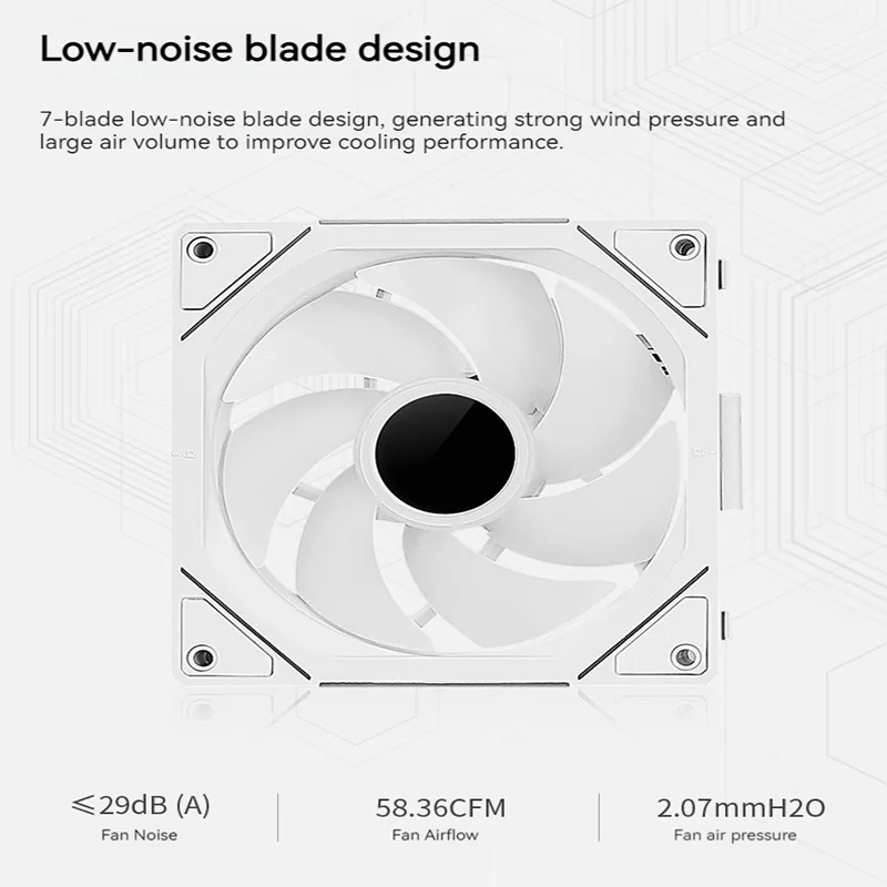 Imagem -03 - Teucer Jm1 Cooling Fan 120 mm Argb Espelho Efeito de Luz Ciclo com Controlador Pwm Silent pc Case Adequado para Refrigerador de Água