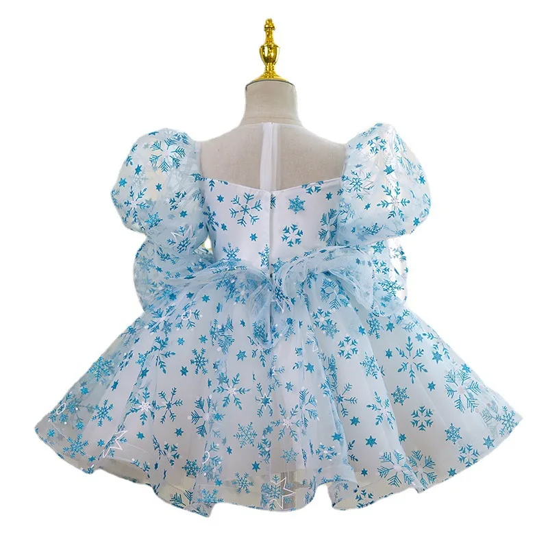 Neue Kinder Abendkleider für Mädchen 2-12 Jahre Kinder Geburtstags feier Luxus flauschige Ballkleid Hochzeit Abschluss ball formelle Spitze Kleid