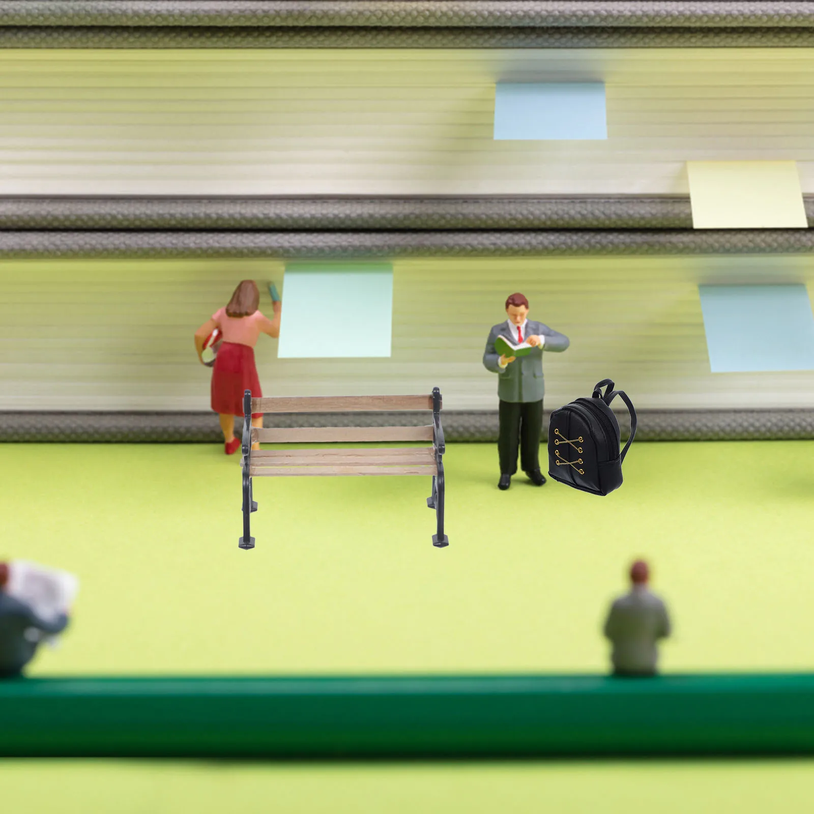 

Cute Schoolbag For House Mini School Supplies Scene Tiny Small Kids Mini Accessories Decor