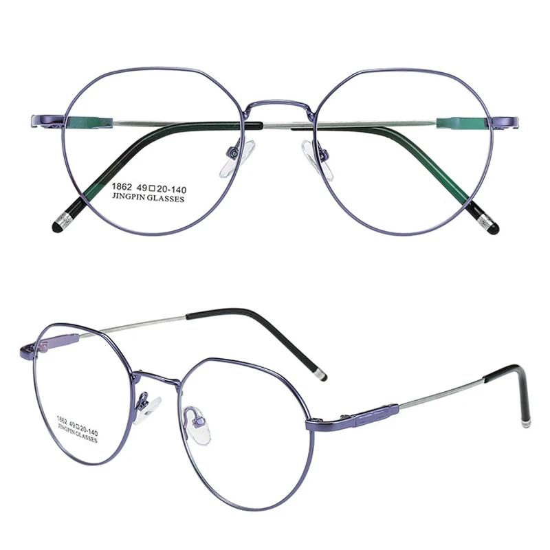 

Metal Round Anti Blue Light Glasses Women Men Classic Square Eyeglasses Frames Transparent Computer Glasses Oculos Feminino