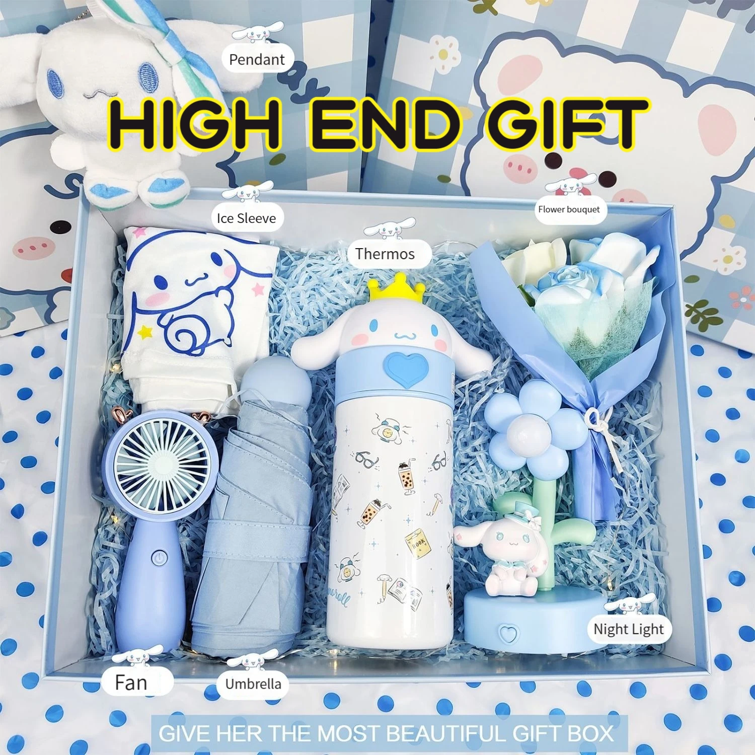 Sanrio Cinnamoroll Festival Birthday Gift Box Student Stationary Set Send Girlfriend Surprise Christmas Child Student Gift Box