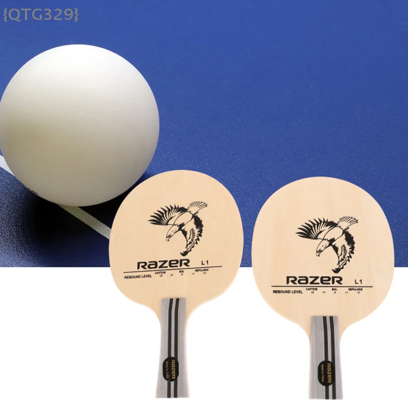 

【Ja】L1 Table Tennis Blade - 1Pc 5 Ply Wood Ping Pong Bat for Training & Competition, Carbon Plate Series