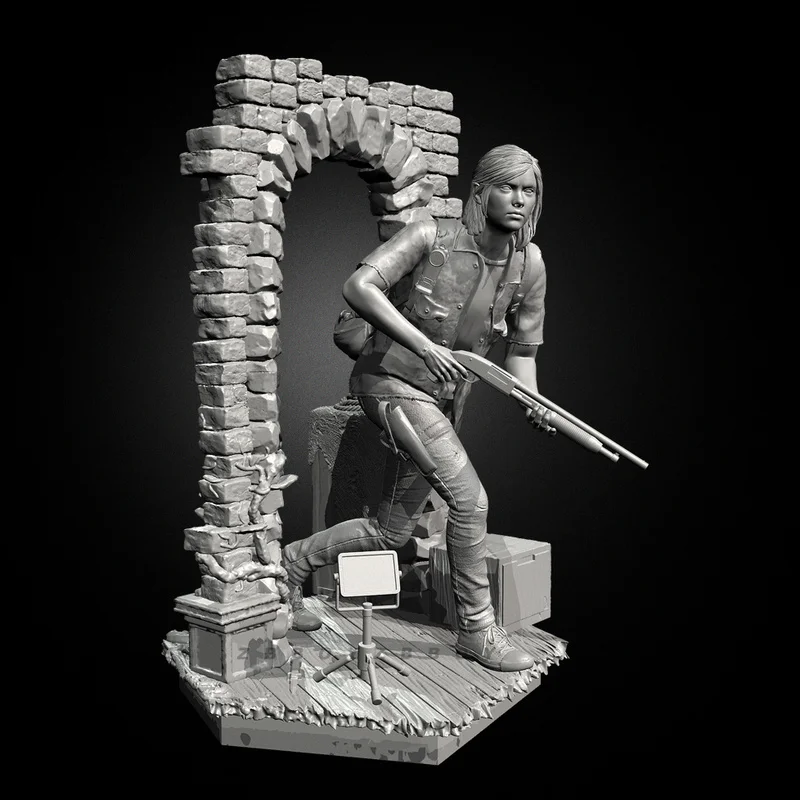 

38mm 50mm 75mm Survival Game Resin Model Figure Gk Micro Miniature 3d Printed White Model Toy Unassembled And Unpainted Kit