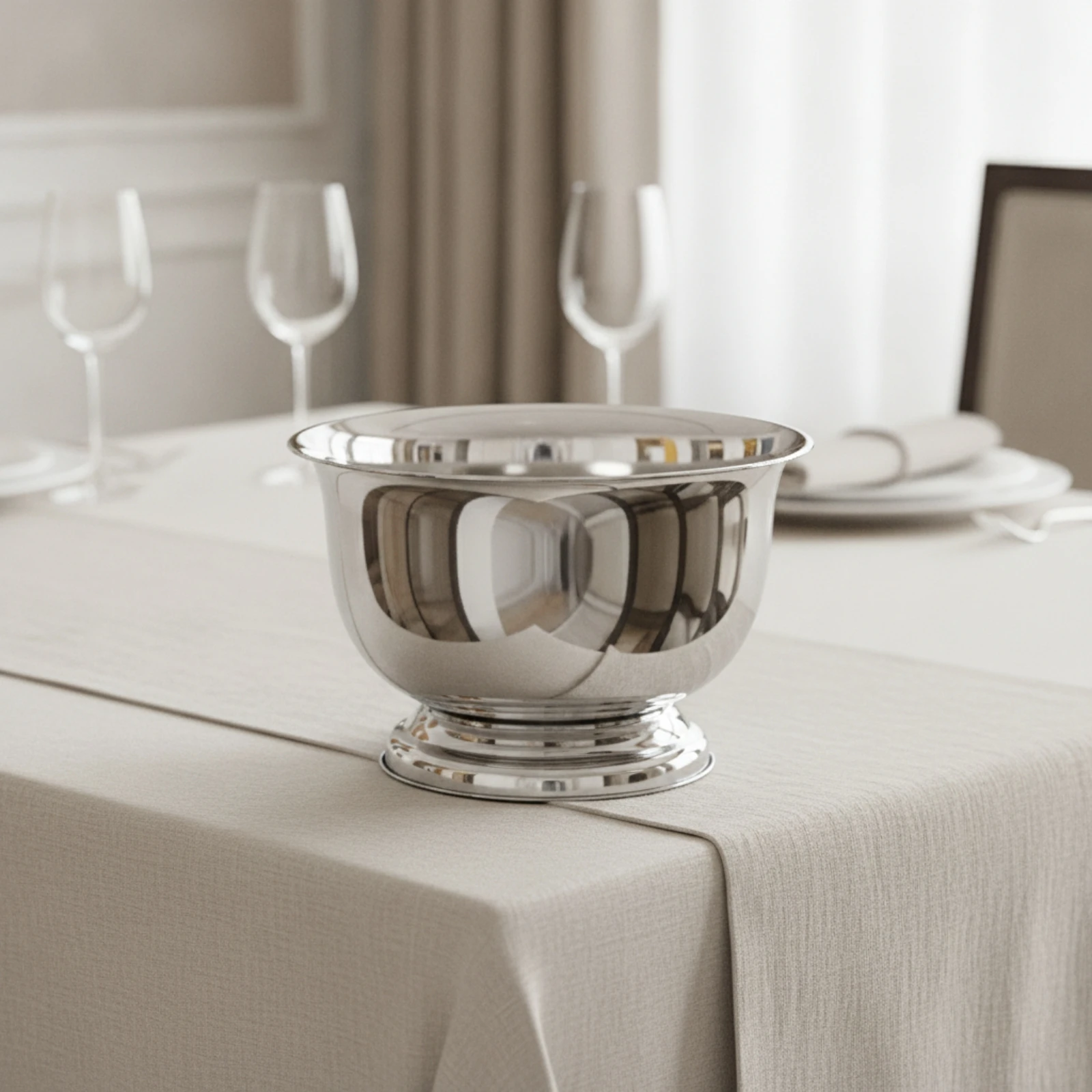 Champagne Tub Stainless Steel Wine Cooler Beverage Tub Polished Container Pedestal for Hosts, Parties, Home Entertaining