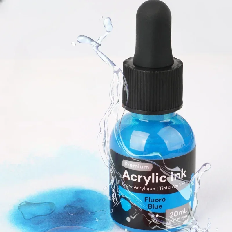 6/12 Colors Dropper Acrylic Ink Set Waterproof Outlining Fluid Painting Hand Painting Diy Graffiti Watercolor Paint 30ml Nail