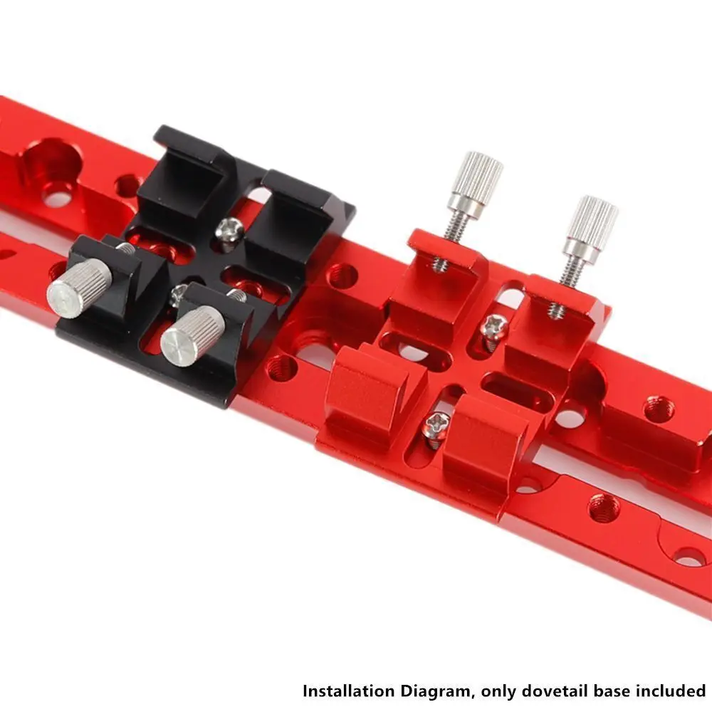 اتسعت المعادن تتوافق المشبك جبل عبر دليل نطاق قاعدة مسطحة للتلسكوب