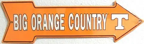 HANGTIME Tennessee Volunteers NCAA Big Orange Country Arrow Sign