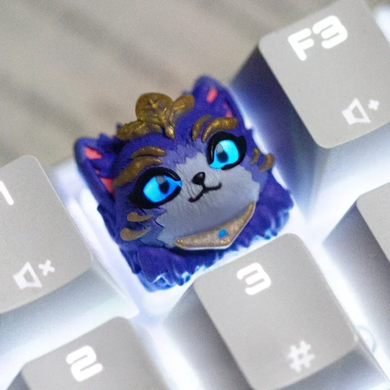 

Anime Keycaps Resin Key Caps Mechanical Keyboard Caps Custom Cute Cat Artisan Keycap PC Gamer Accessories Gifts Korean Keycaps