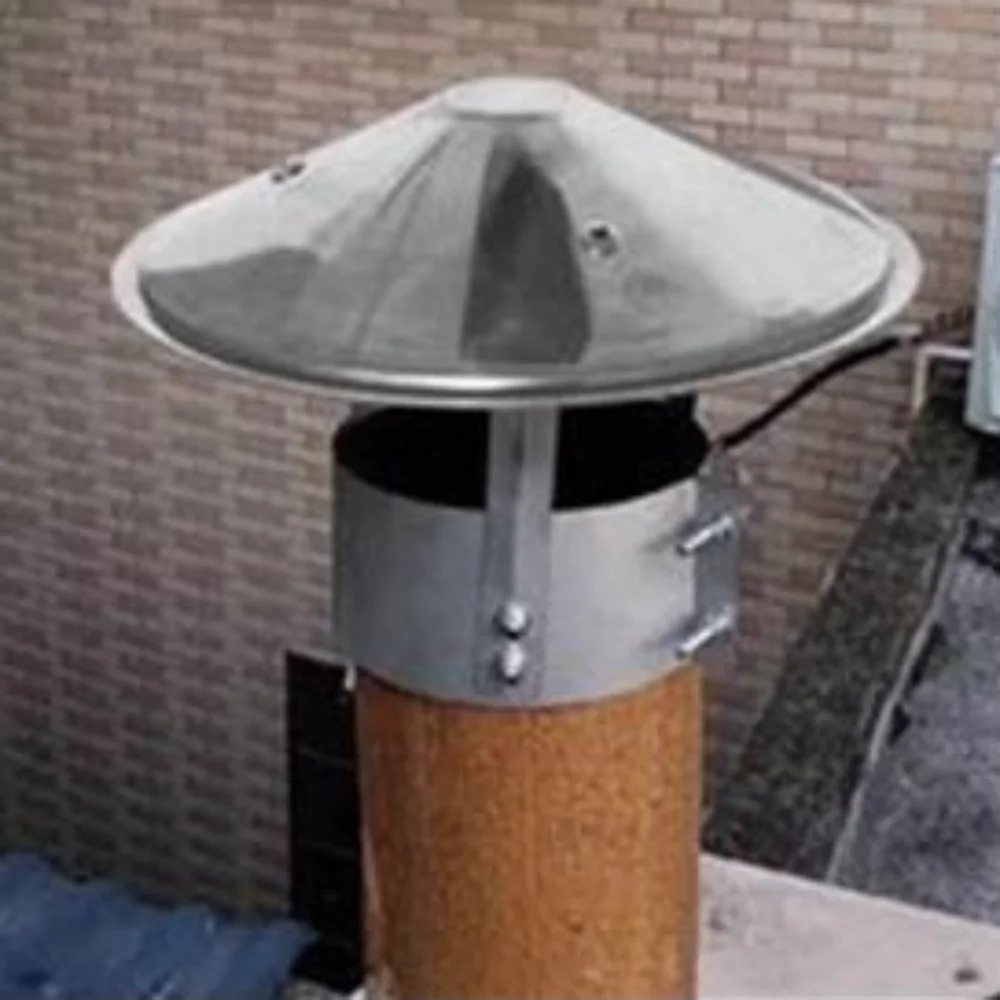 Tapa de lluvia ventilada de 75-160mm, cubierta protectora de tubo de estufa de salida de aire de pared Exterior de acero inoxidable, capó de escape de chimenea, chimeneas