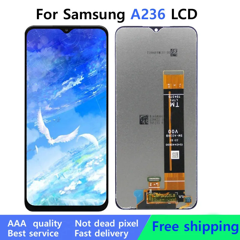 5/10 Piece/Lot 6.5'' Tested LCD For Samsung A23 5G A236 A236B A236U LCD Display Touch Screen Digitizer Assembly