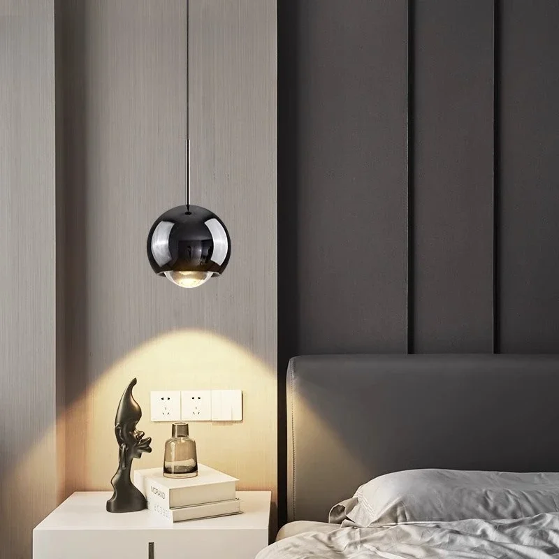 Lampadario da comodino per camera da letto, sollevamento moderno e semplice, tocca la lampada da comodino, piccolo lampadario da parete e tocca la testa del lampadario.