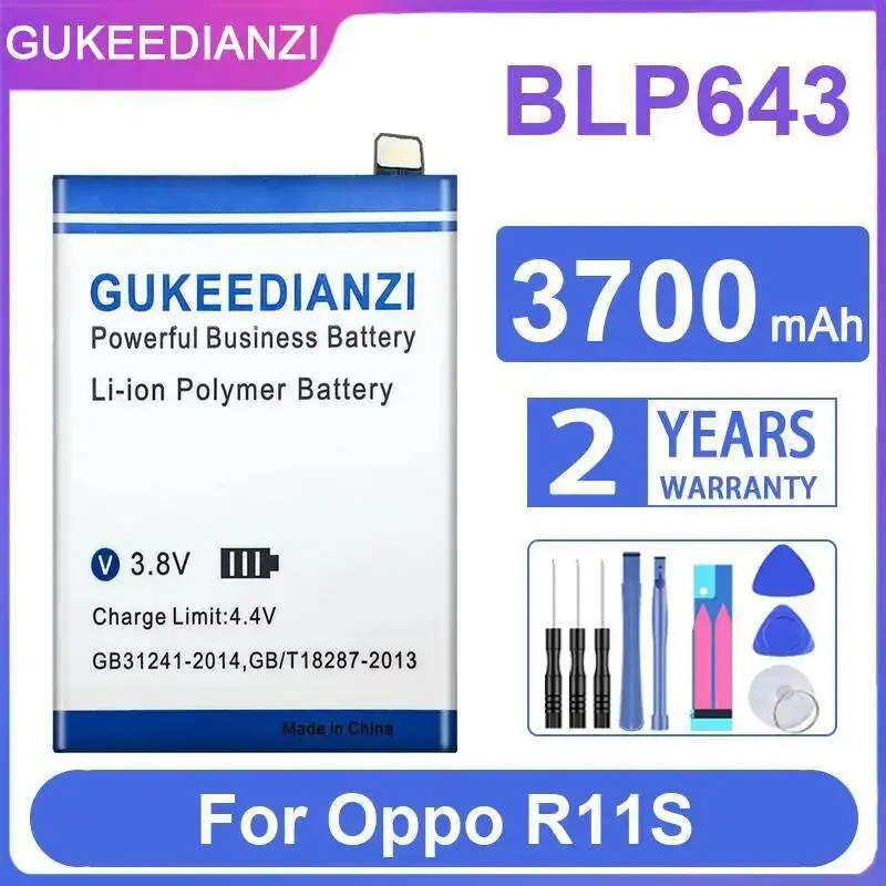 

Аккумулятор мобильного телефона 3700 мАч BLP643 Прочный для Oppo R11S