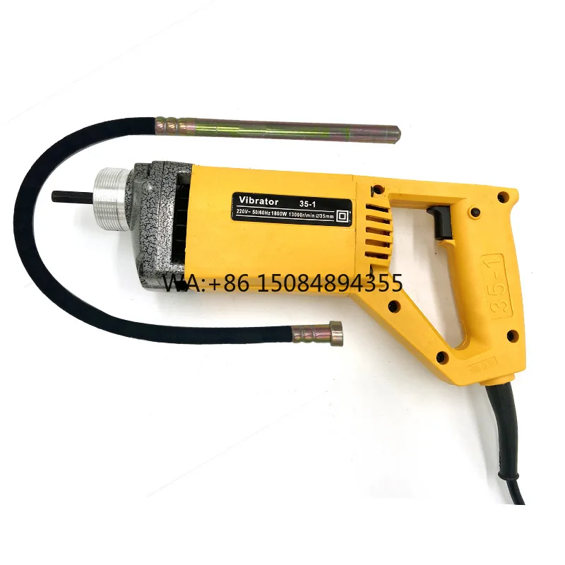 1800W Handle Portable Concrete Poker Vibrator,Small Vibrating Spear Hand Held Concrete Vibrator With Flexible Shaft