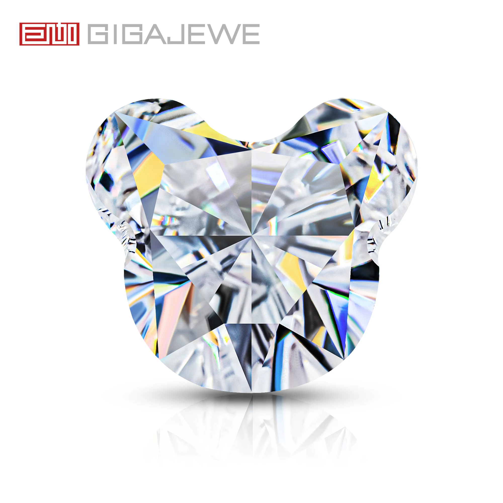 GIGAJEWE Moissanite Koala Cut Handmade Whitie D Color VVS1 Premium Gems Loose Diamond Test Passed Gemstone For Jewelry Making