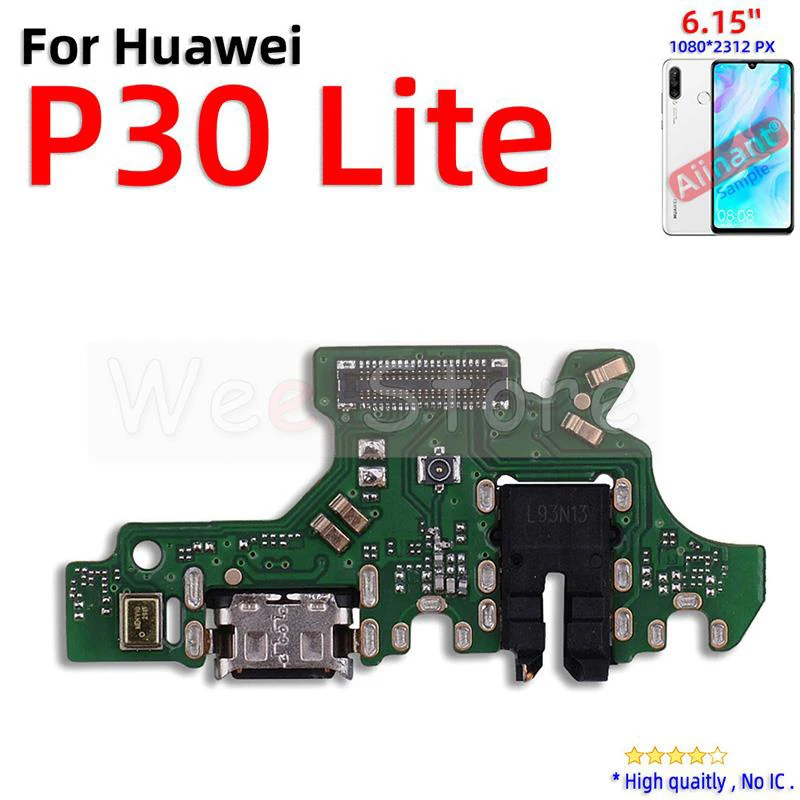 AiinAnt Charger Dock Connector Port Fast Charging Board Flex Cable For Huawei P20 P30 Lite Plus Pro 2017 2018 Phone Parts