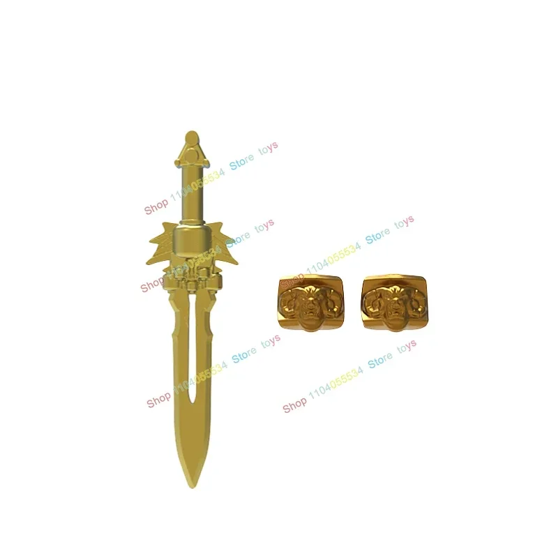 

MOC Comic Figures Cartoon Building Blocks Assembly Scene Bricks Weapons Accessories Boys Toys for Children Birthday Gifts FT16