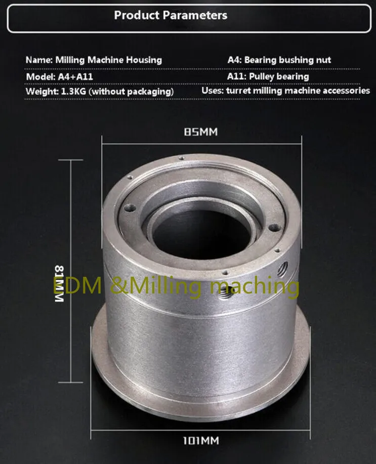 Imagem -02 - Cnc Fresadora Ferramentas Eixo Polia Rolamento Manga Moinho Peças a4 Mais A11 para Bridgeport Moinho Ferramenta