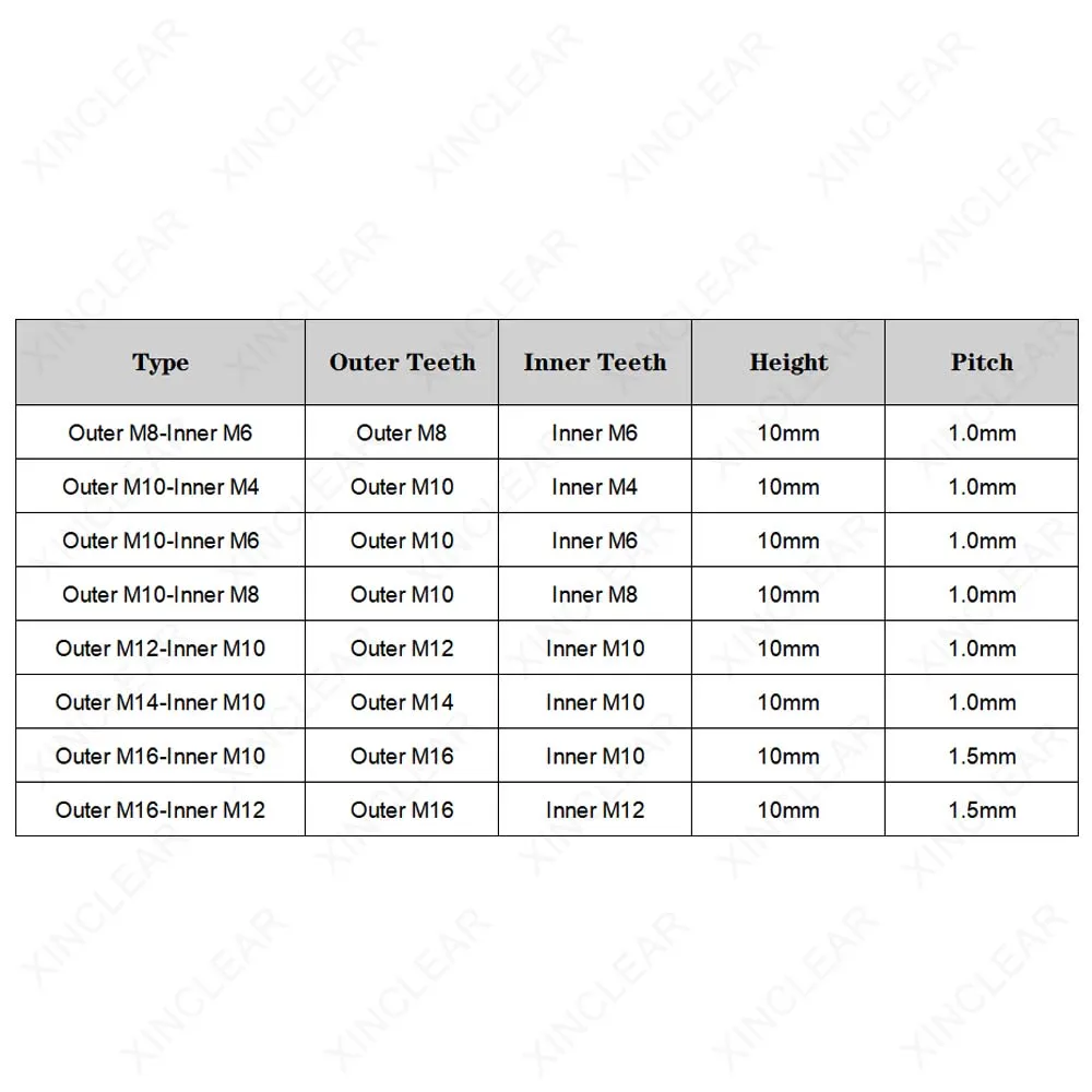 M4 M6 M8 M10 M12 M14 M16 304 Stainless Steel Inside Outside Thread Adapter Screw Sheath Thread Insert Sleeve Conversion Nuts