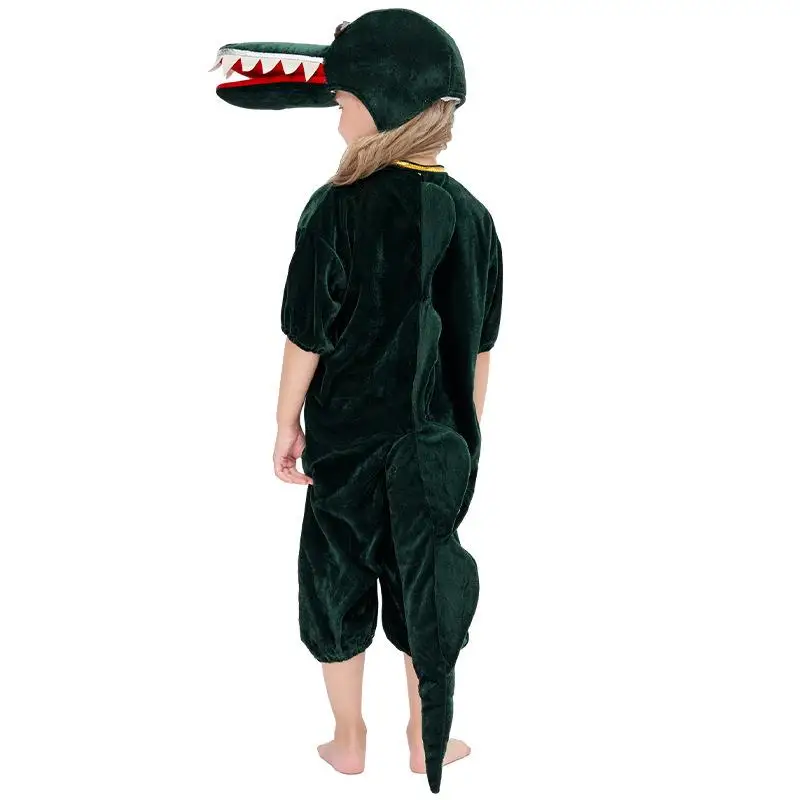 

Костюм Thiened Animal, комбинезон для девочек, ролевой костюм крокодила на Хэллоуин, детский костюм, одежда для пар, зима 2023,