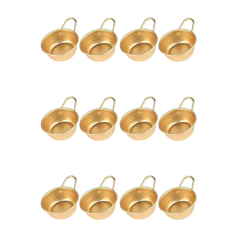 

Набор из 12 алюминиевых традиционных корейских чаш для макколи (для корейского рисового вина) - A57X