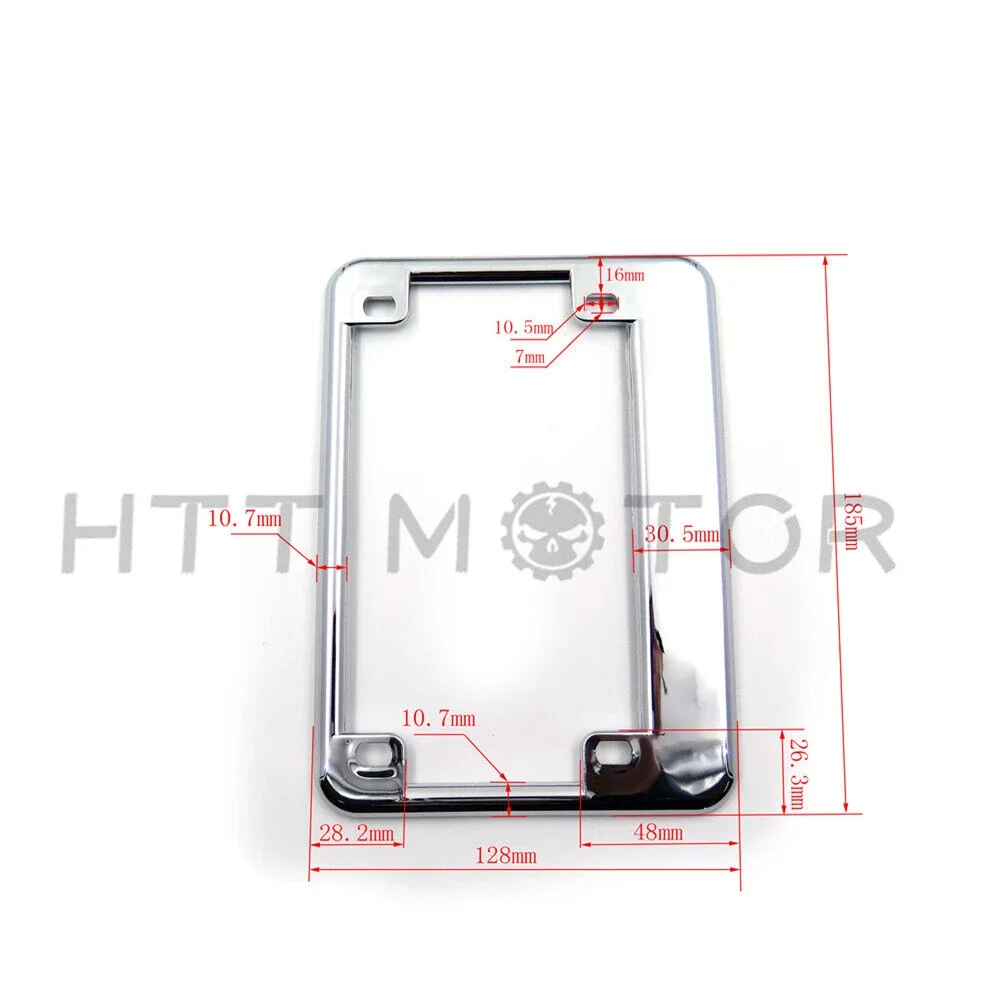 Motorcycle License Plate Frame Surround Cover Universal For Harley/Suzuki/ Yamaha/ Springer Aftermarket Motorcycle Parts