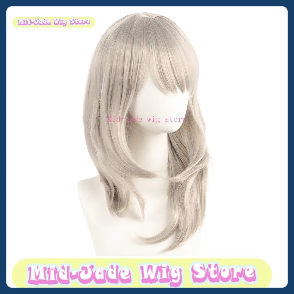 منتصف اليشم شعر مستعار مخزن الفتيات الفرقة CryHeyuan الخشب الخوخ العطر شعر مستعار تأثيري أنيمي لعبة لعب الأدوار هالوين زي الدعائم #4