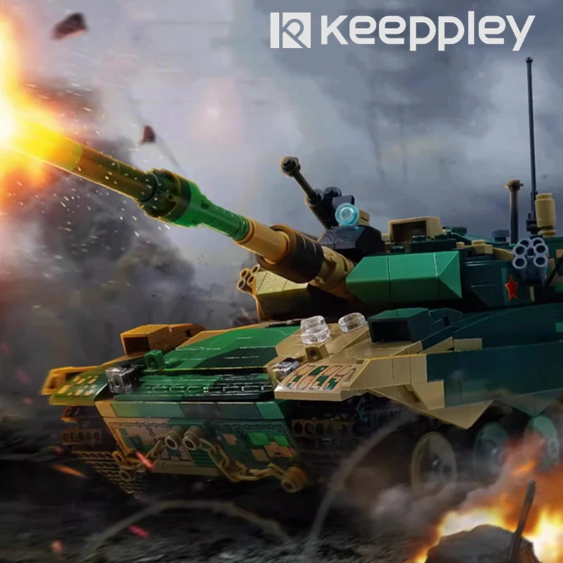 keeppley 96B main battle tank building blocks military collection model ornaments childrens birthday gifts cool assembly figures