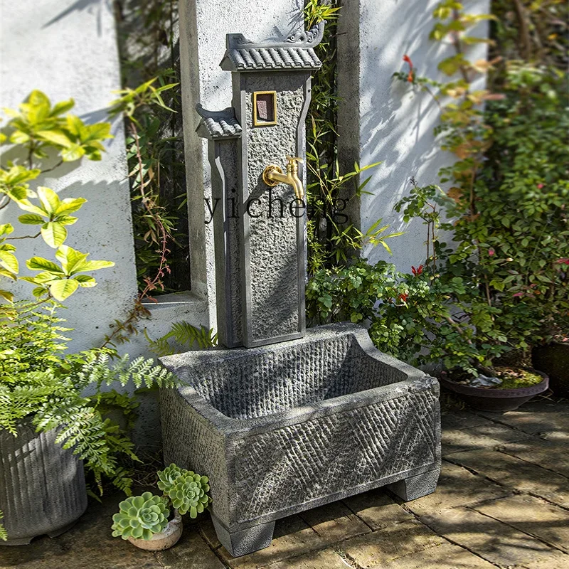 L7-14 courtyard balcony washbasin mop pool integrated garden watering floor water plug outdoor column