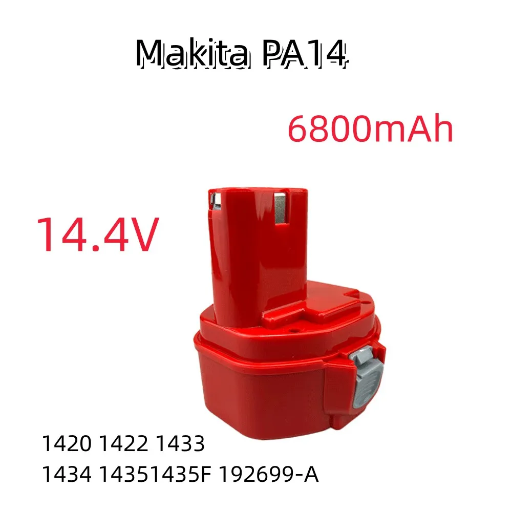 Imagem -04 - Bateria para Makita 6800mah Pa14 14 144 Ni-mh 1420 1422 1433 1434 1435 1435f 192699-a