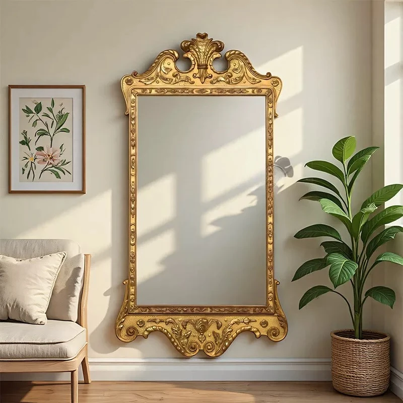 

Bathroom Xenomorph Mirror Wall Living Room Vanity Bedroom Girls Men Long Hanging Luxury Mirror Funky Espelhos Home Decorations