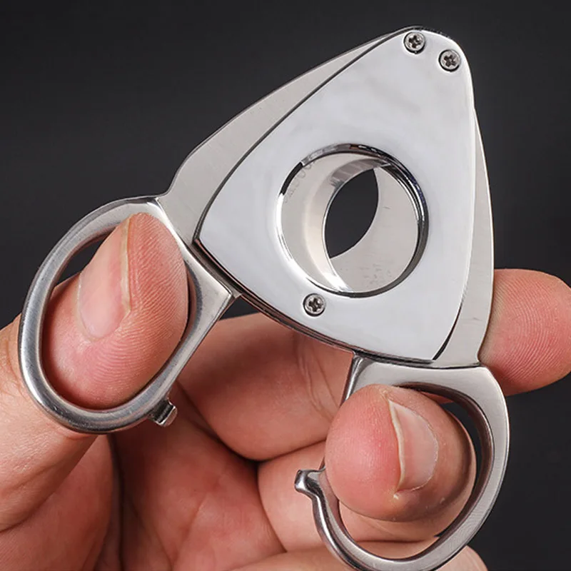 Cigar Cutter Knife Pocket Cigar Cutter Scissors Zigarre Semi Cigar Knife Scissors Smoking Cigar Guillotine Cutter Scissors