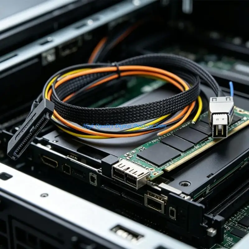 U2JE SFF-8644 Internal to SFF-8639 Adapter with Power Open Cable Hard Disk Server Data Transmission Cable Replacement