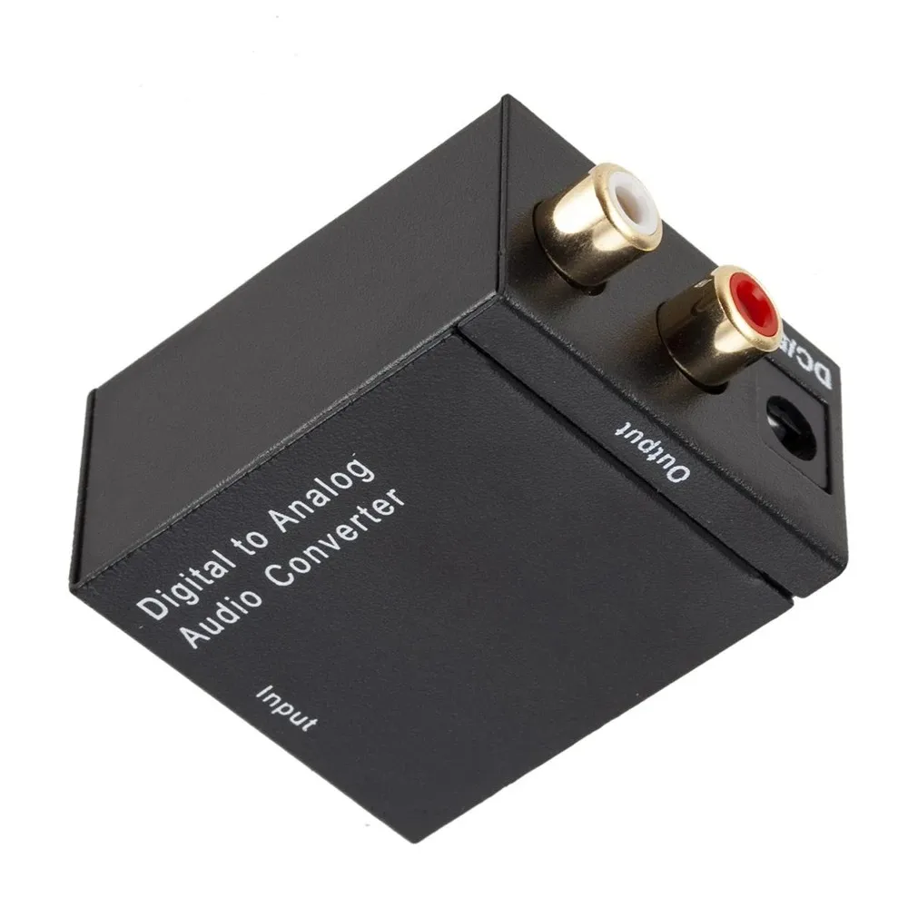 Digital to Analog Audio Converter Audio Switch Box Optical to RCA AV Switcher Selector Box Coaxial Toslink