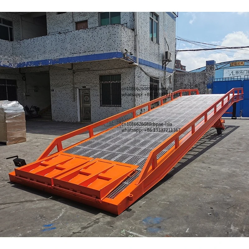 

6-15t Movable Hydraulic Movable Loading Ramp Equipment of Cargo Loading and Unloading with Forklift Factory Direct Sales