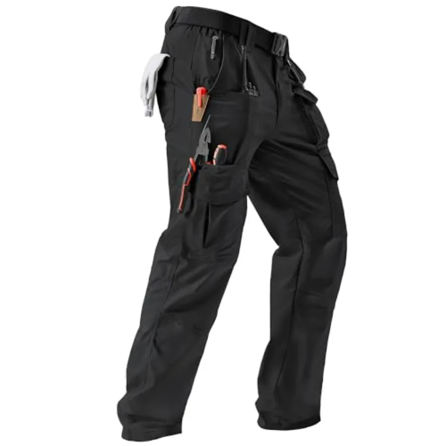 

Мужские тактические брюки IGOLUMON из эластичной ткани рипстоп, легкие карго-брюки для активного отдыха, туризма и работы, с 10 карманами