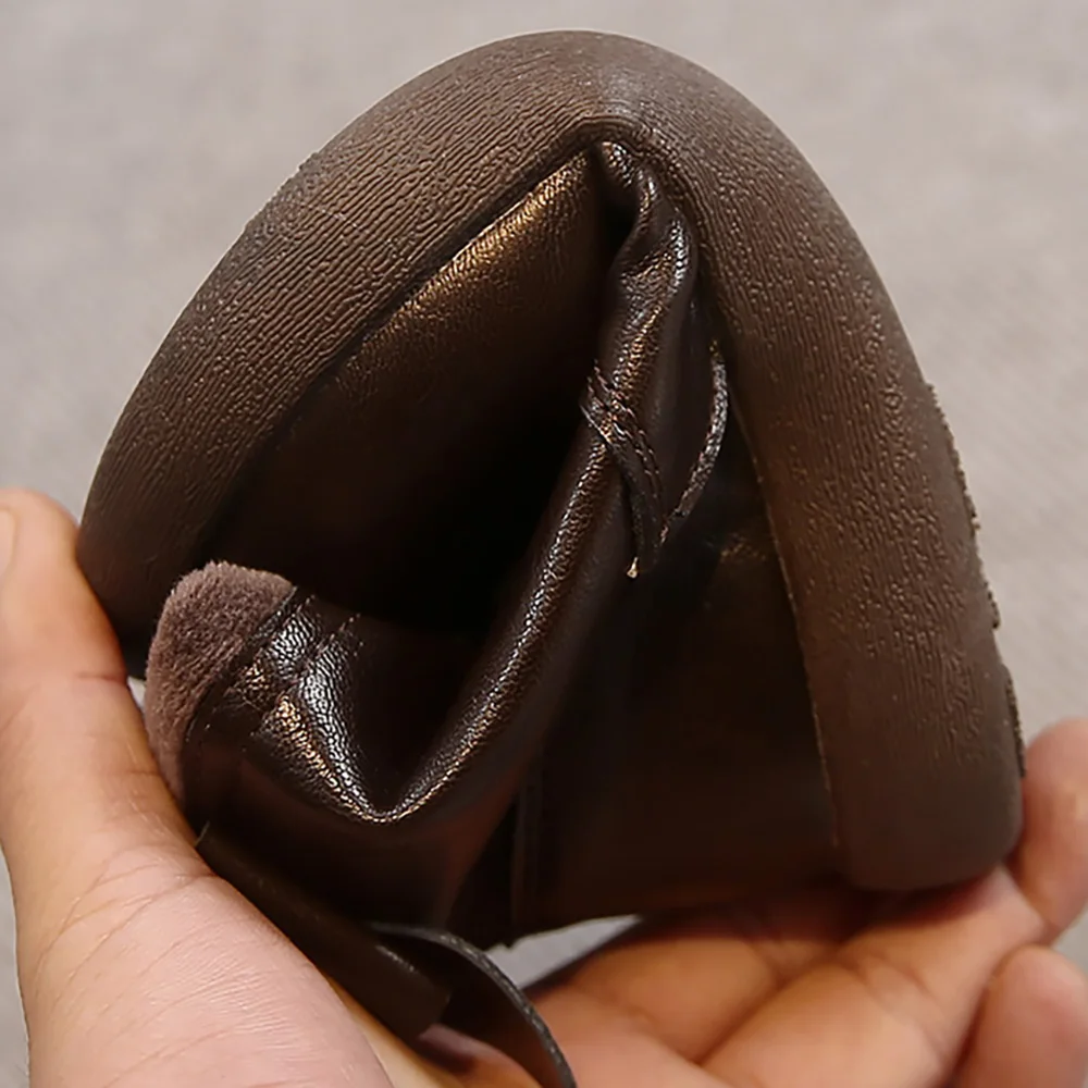 Sepatu Bot Musim Dingin Kulit PU Untuk Anak Perempuan Tren Fashion Sepatu Bot Salju Remaja Perempuan Gaya Korea Sepatu Katun Berlapis Anak Sepatu Bot Hangat