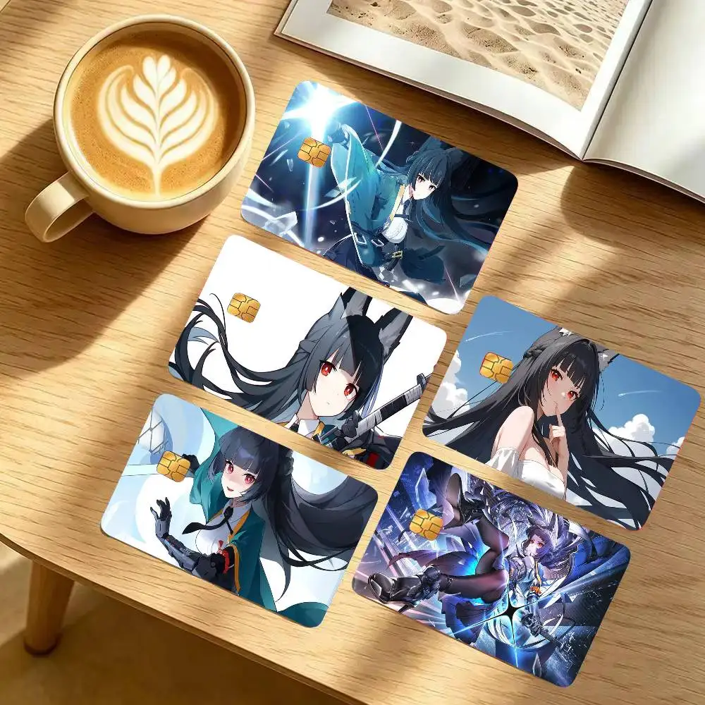 Hoshimi Miyabi Animation Card Sticker Cartoon Art Credit Card Skin Anti Scratch Bank Debit Card Decal
