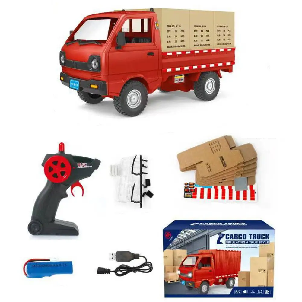 Simulated Wuling Truck Van Model Drift Charging Truck Car Lights Inertia With Children's Toy F4M6