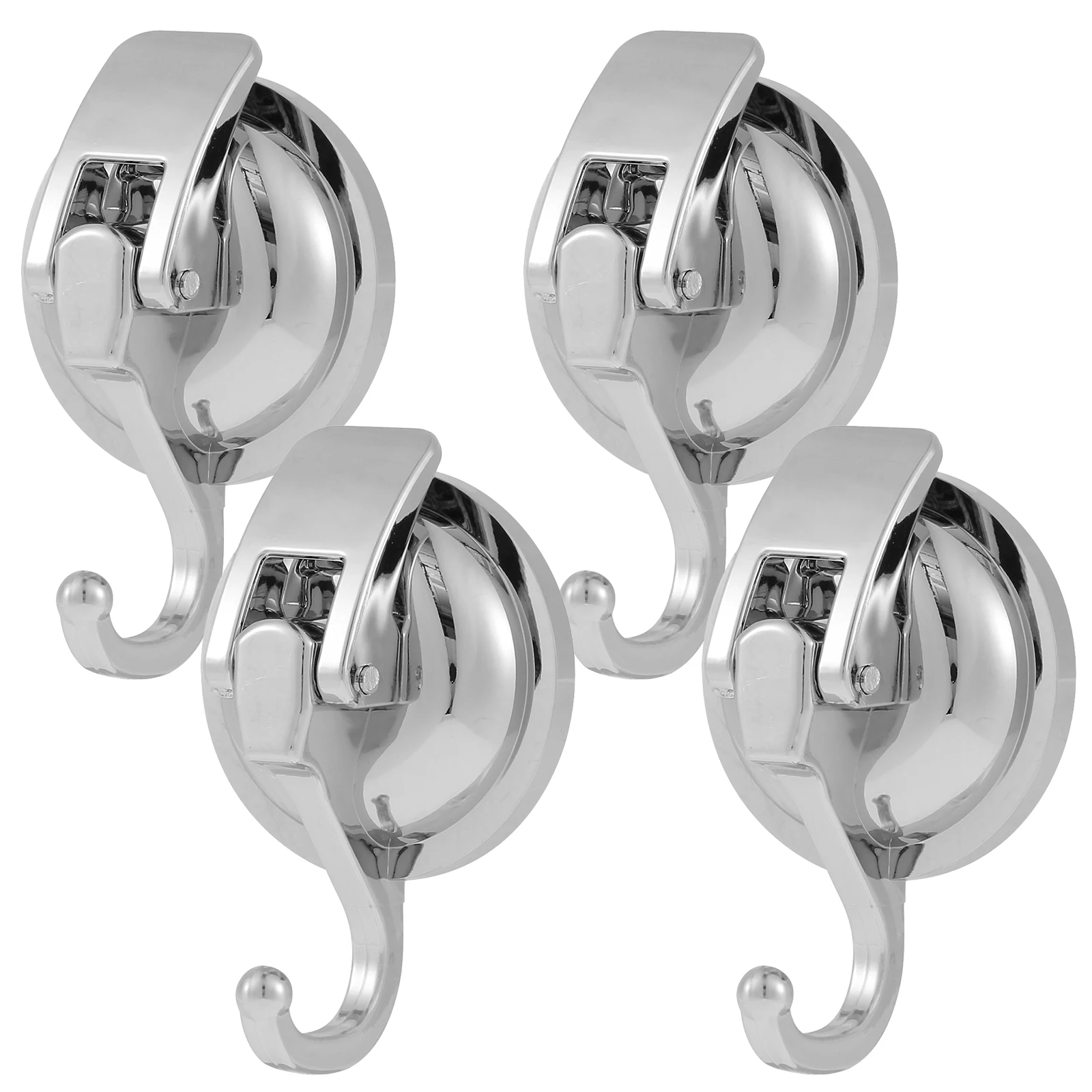 2Pcs Suction Cup Hook 15LB Heavy Duty Vacuum Shower Hook No Drilling Reusable Suction Cup Hanger Suction Robe Coat Wreath Hook
