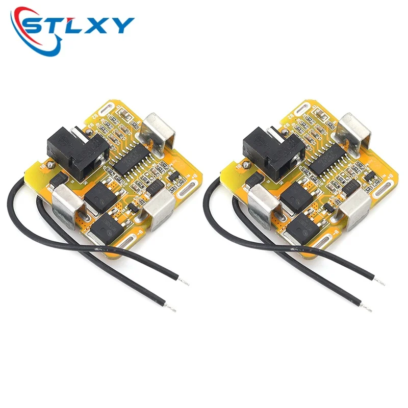 4S 16.8VDC Universal BMS Lithium Battery Protection Board Yellow For 18650 Electric Drill Garden Electric Scissors