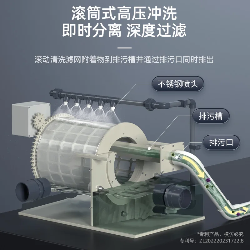 10T household landscape fish pond float regular circulation filtration equipment