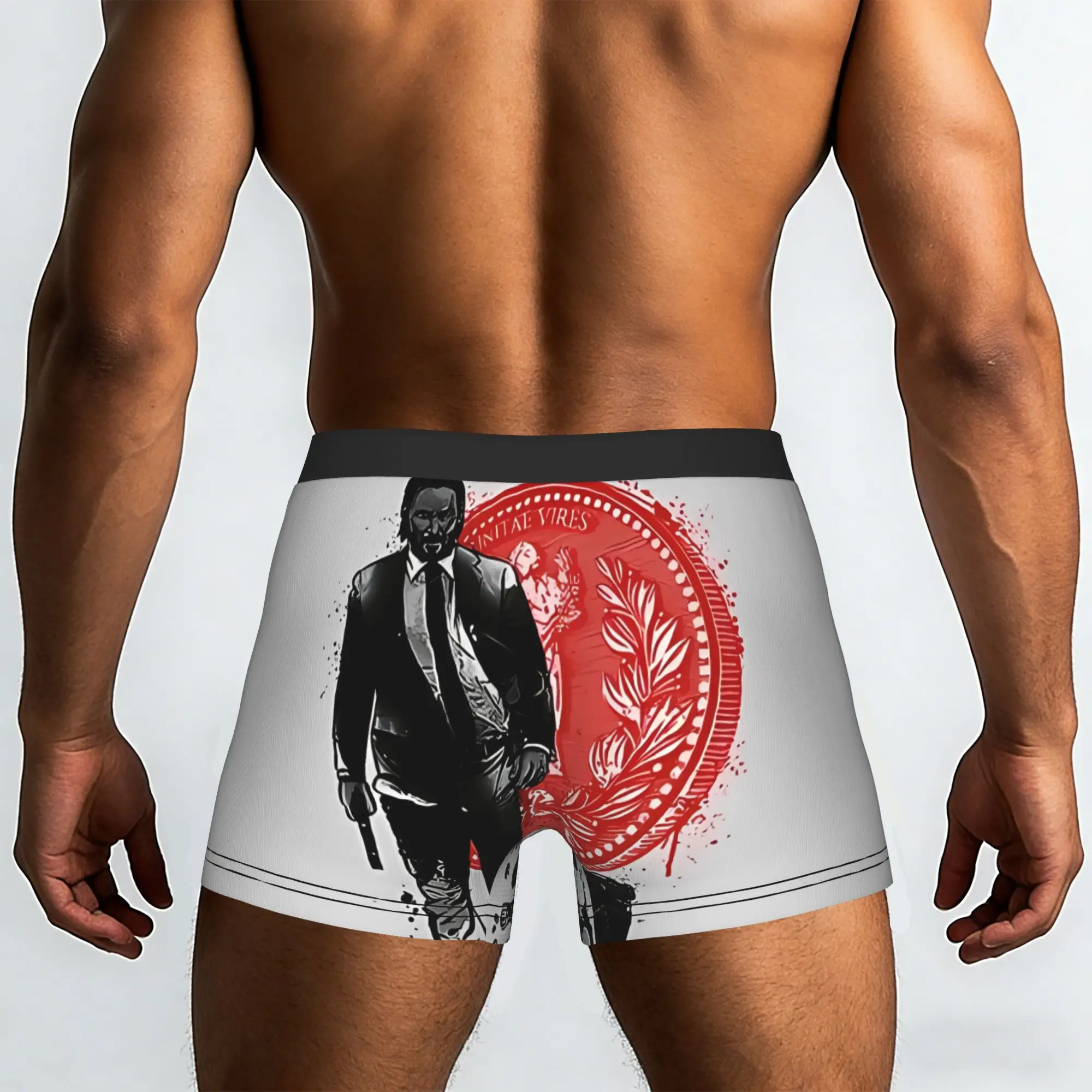 Lone Hitman John Wick Underpants Breathbale Panties Men's Underwear Comfortable Shorts Boxer Briefs