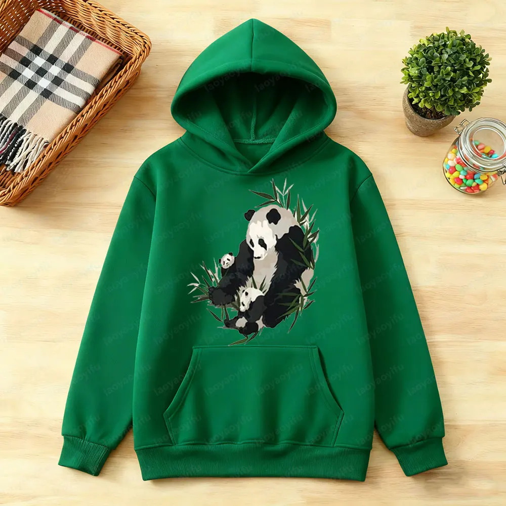 خمر 90s الباندا البلوز الحيوان الفن طباعة هوديس الباندا عاشق هدية الملابس الرجال النساء الحياة اليومية غير رسمية الخريف الشتاء الملابس