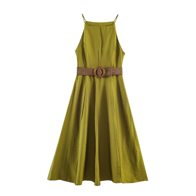 Nuevo Vestido Midi 2026 con Cinturón, Moderno y Elegante, con Estilo y Gracia