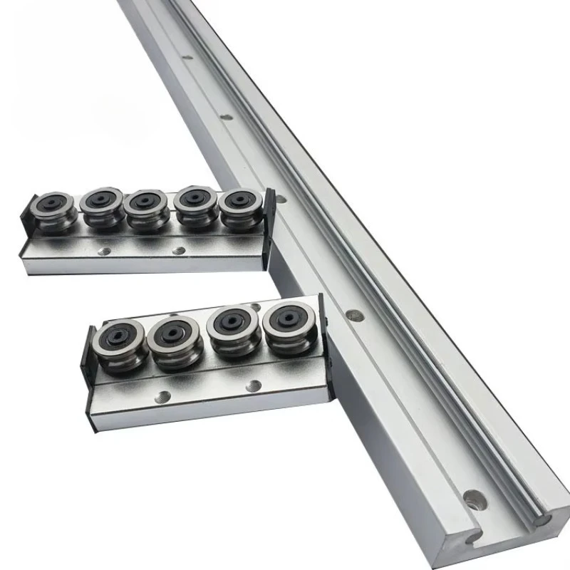 Durable High Performance Steel Linear Guide with Multi-Wheel Design  Internal and External Double Axis Guide