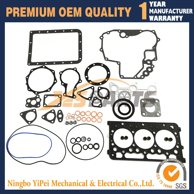 

Full Gasket Kit For Kubota D722 07916-29475 07916-28695 For BOBCAT 316 320 322 323 Diesel engine parts