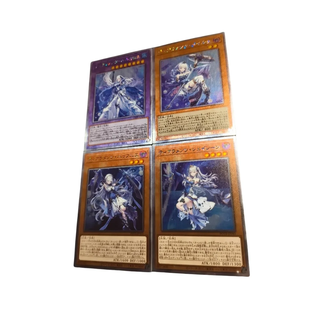 DIY Yu-Gi-Oh! Tearlaments Havnis Scheiren Merrli Rulkallos Original Self-made Anime Peripheral Game Collection Card Holiday Gift