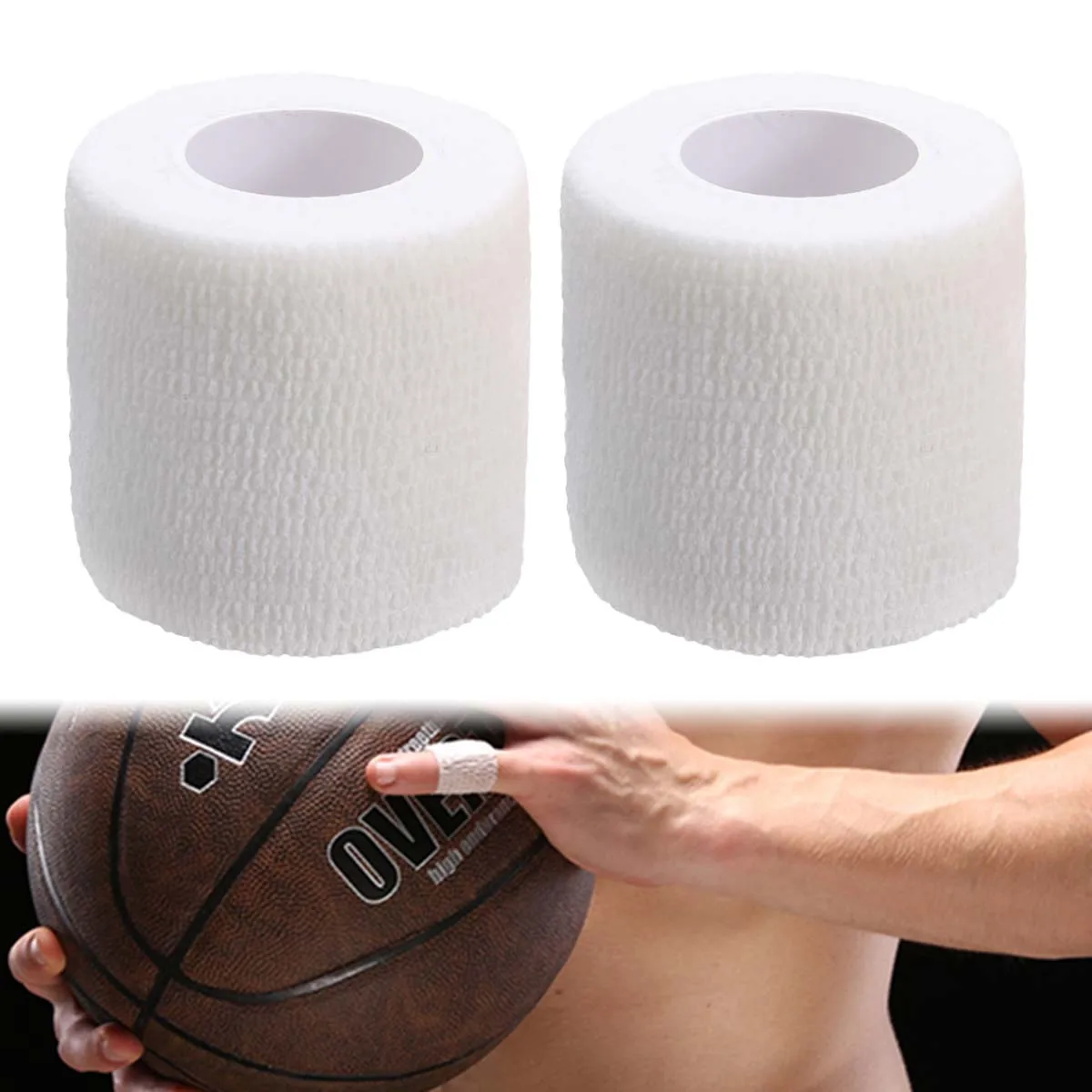 

2pcs Self adhesive Elastic Rolls Sterile Gauze Medical Tape Conforming Compression First Aid Water resistant Non woven
