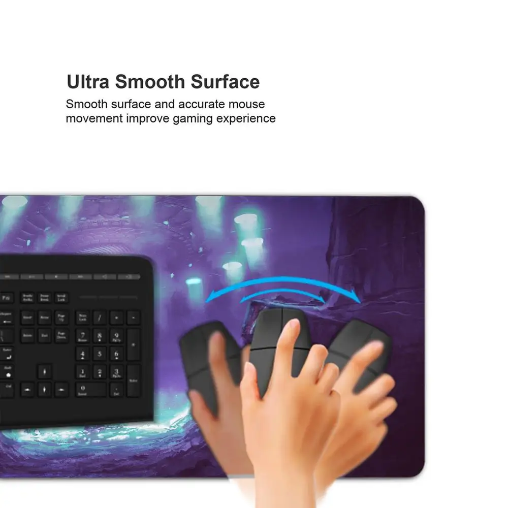 UFO-Tapete, Mauspad, Spielzubehör, Tastaturpad, XXL, große Verriegelungskante, 900 x 400 mm, Tischmatte, Gaming-Mauspad